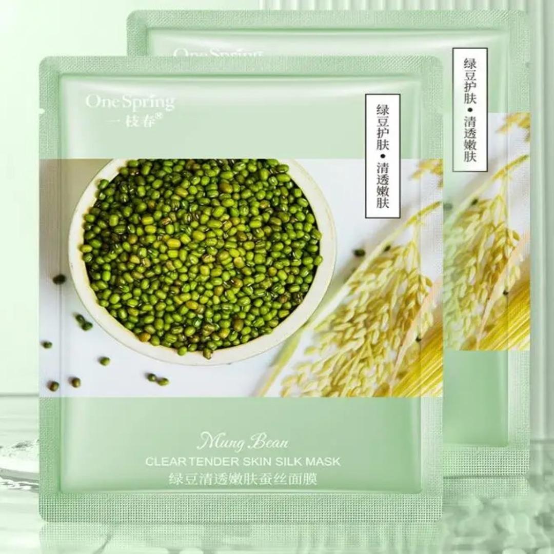 ONE SPRING Mung noýba ekstrakti bilen ýüz maskasy