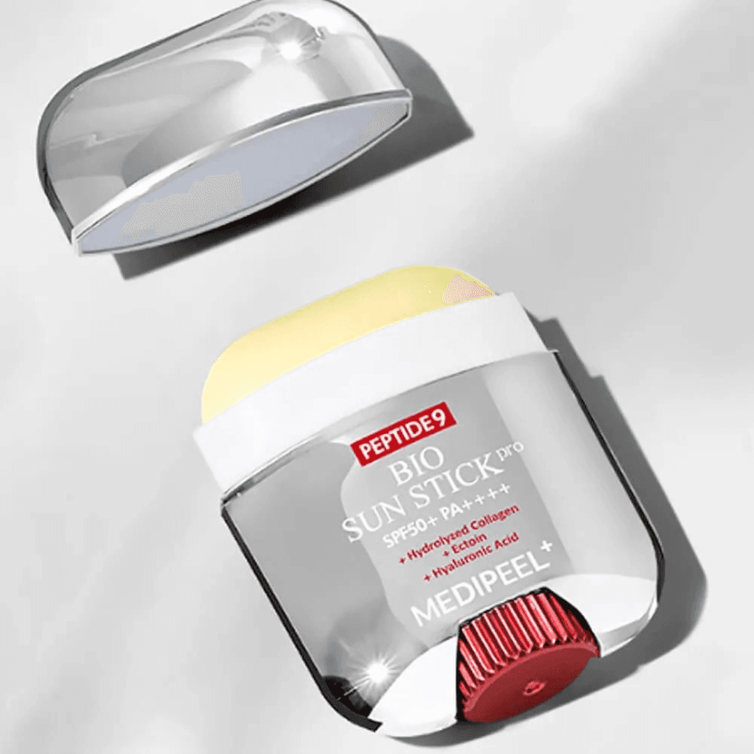 MEDI-PEEL Fullerene we peptidler bilen gün gorag taýagy Medi-Peel Peptide 9 Bio Sun Stick PRO SPF50 + PA +++ 20ml