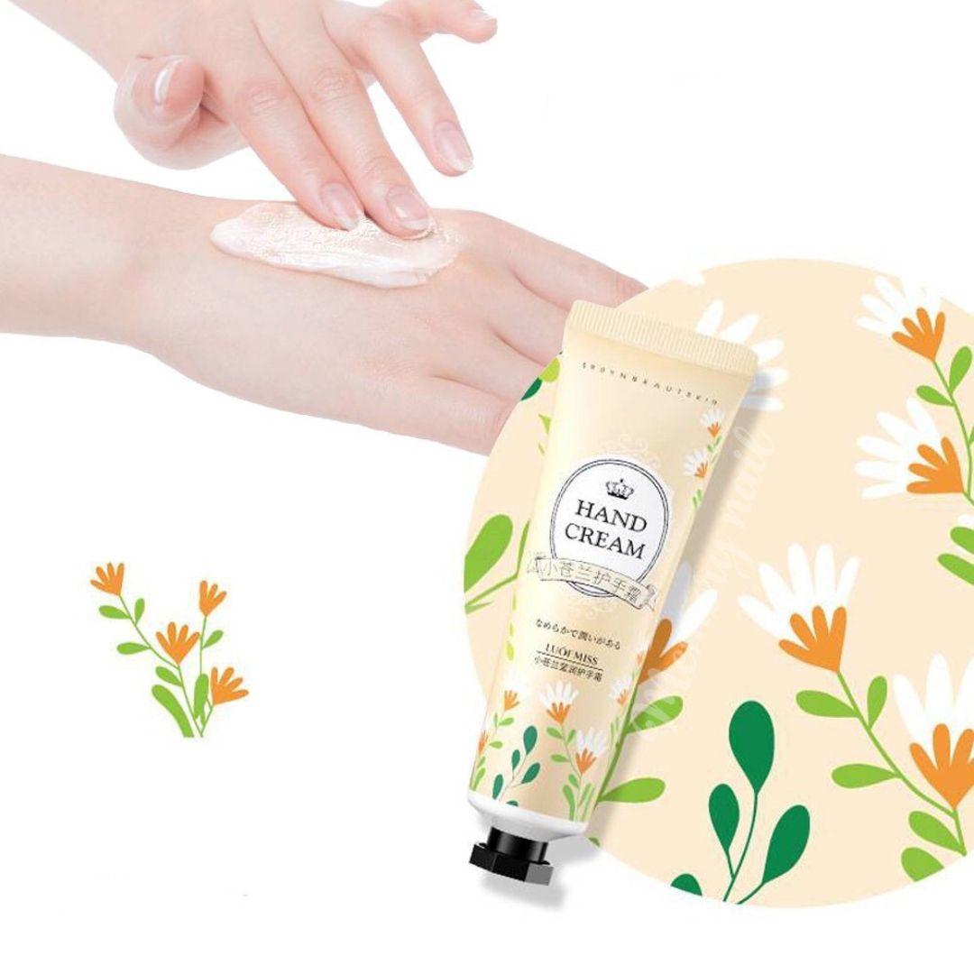 LUOFMISS Şi ýagy we Romaşka ýagy ekstrakt bilen el kremi