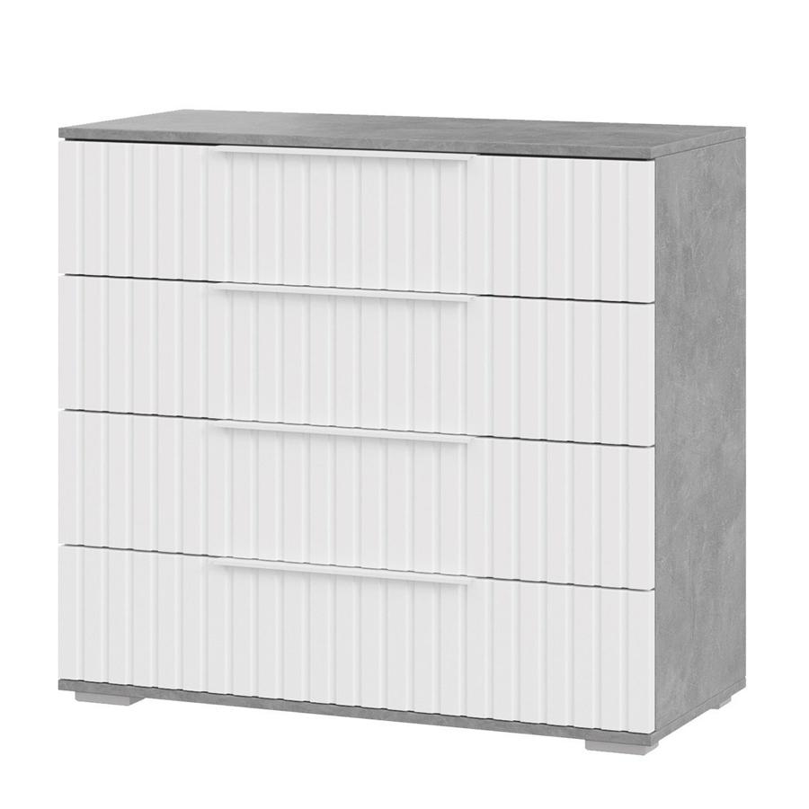 Hilton komody 4 çekmeli, kümüşsow  