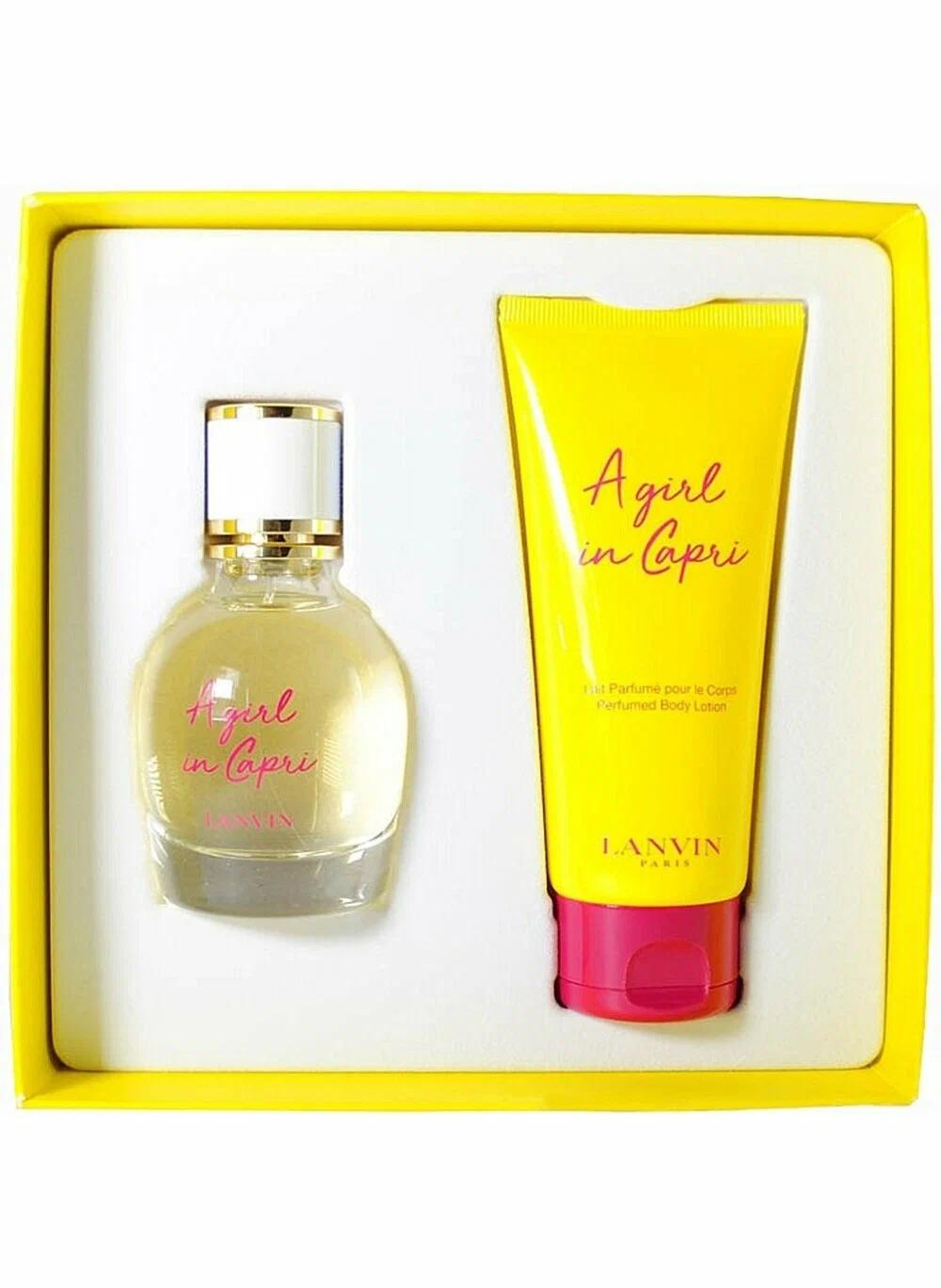 Sowgatlyk toplumy, LANVIN A GIRL IN CAPRI (W) SET EDT 50 ml + PRFM BODY LOTION 100 ml FR, zenanlar üçin