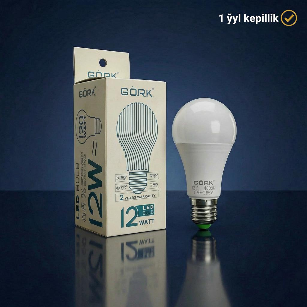 Lampa G.Ö.R.K. 12w_a60_e27_4000k