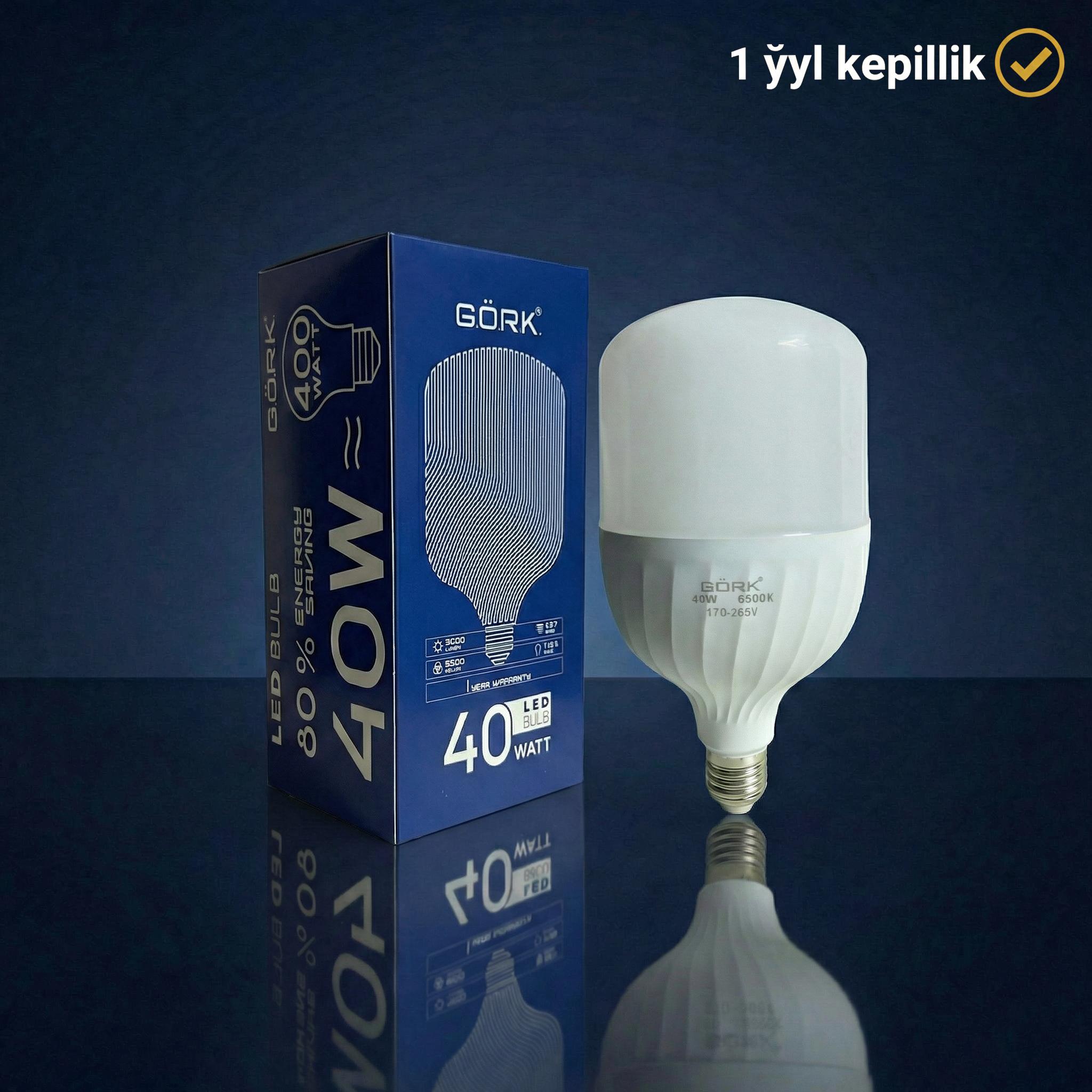 Lampa G.Ö.R.K. 40w_t115_e27_6500k_matte