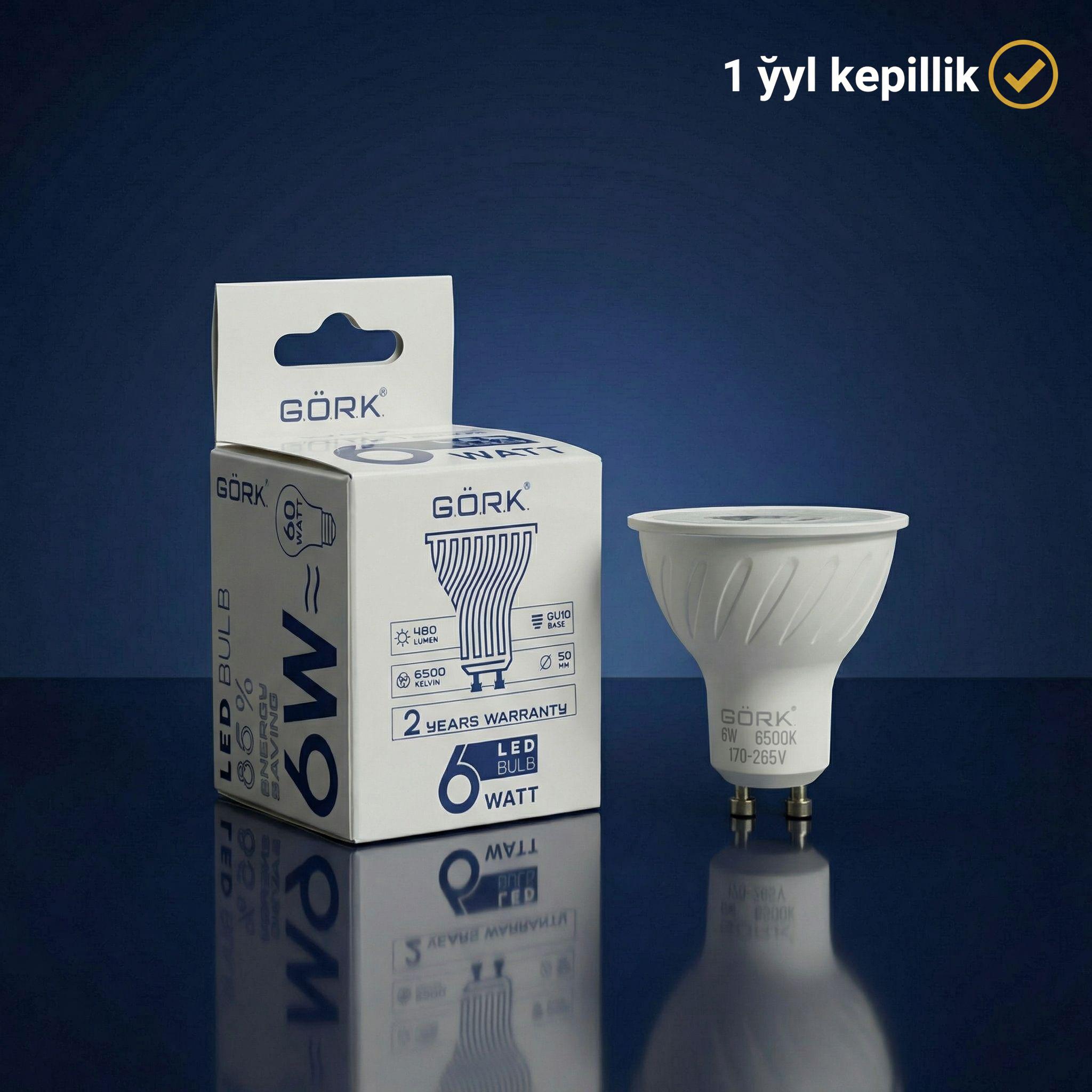 Lampa G.Ö.R.K. 6w_GU10_6500k