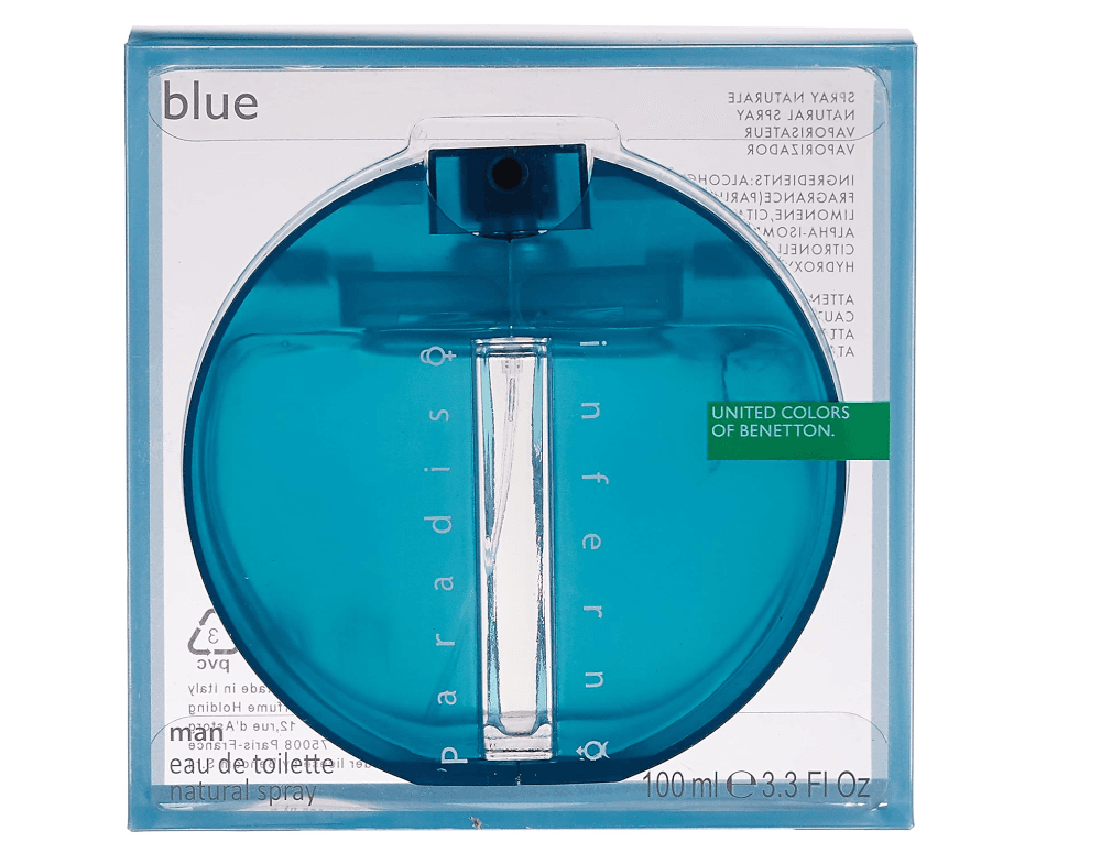 BENETTON PARADISO INFERNO BLUE MAN (M) EDT 100 ml IT, erkekler üçin