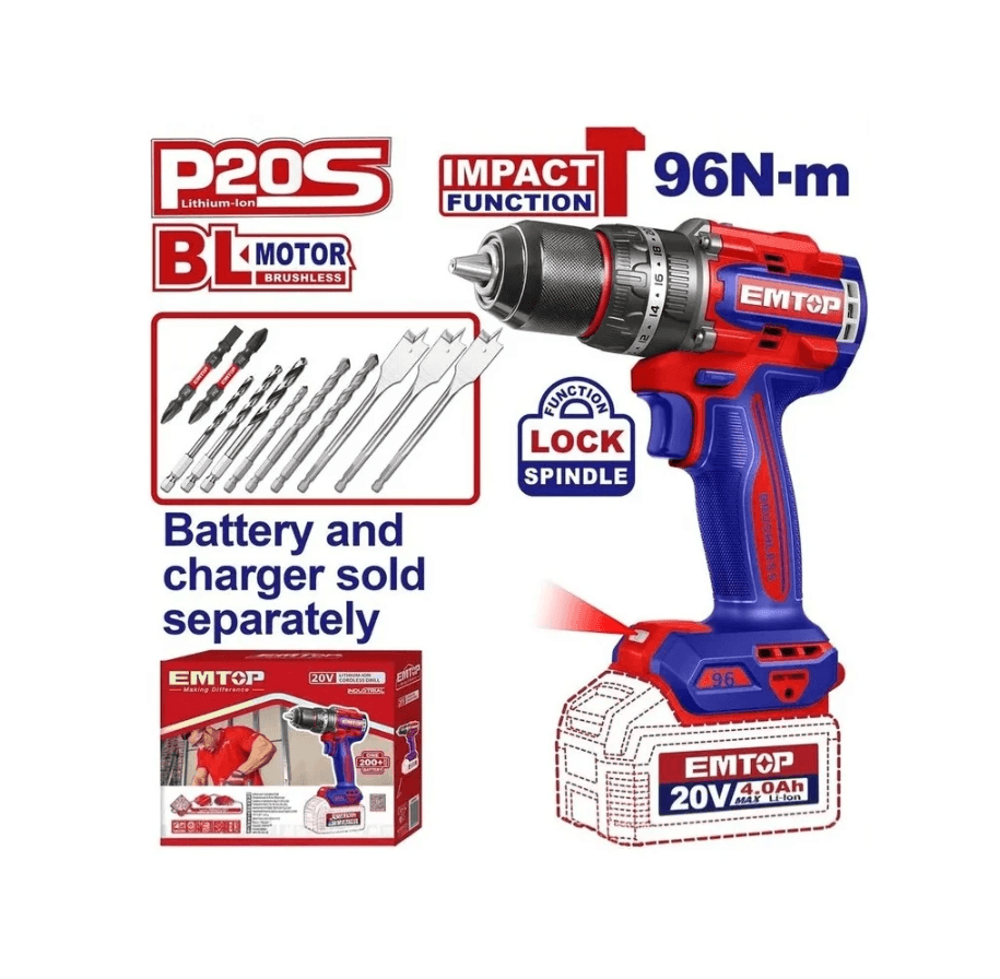 Drel-şurupowert EMTOP ECIDL209681