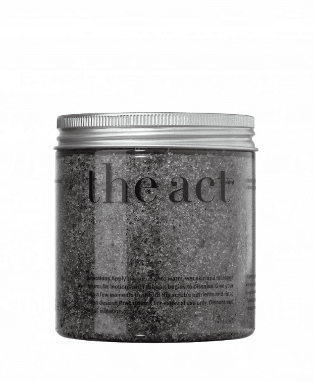 Duzly skrab beden üçin, gara tminiň ýagy bilen