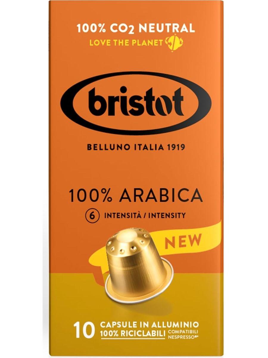 Kofe kapsula Bristot "100% Arabika" - 10 sany