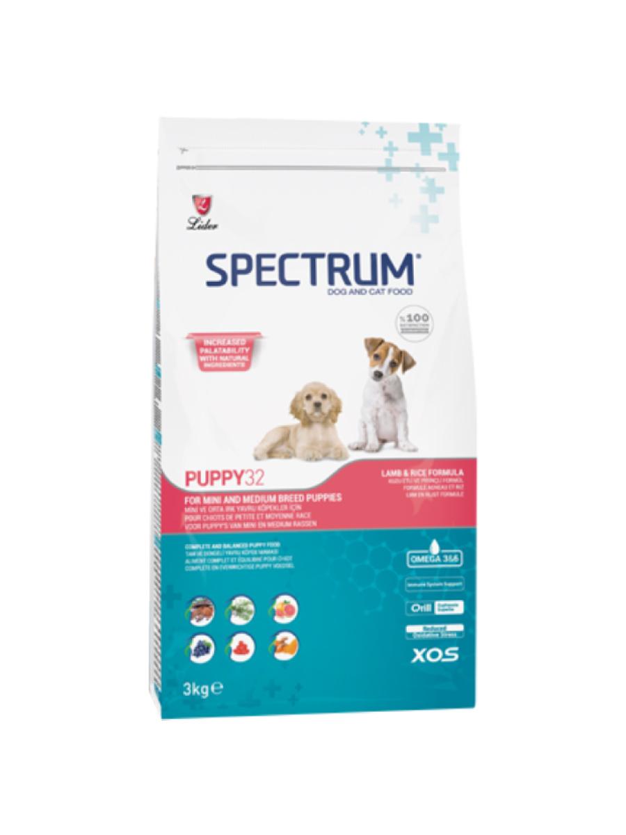 Ownuk we orta görnüşli itler üçin iýmit Spectrum Puppy32 - goýun eti we tüwi 3 kg