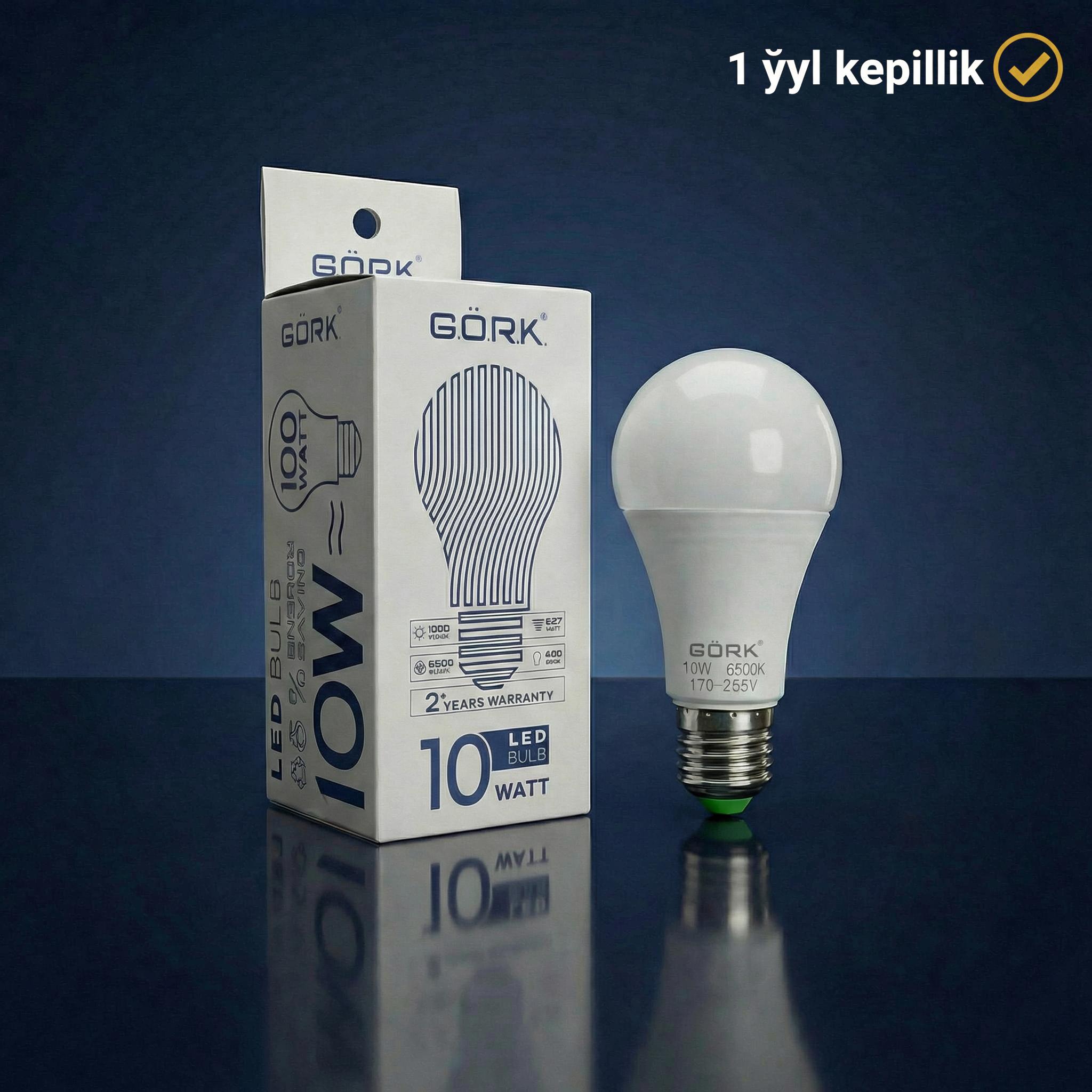 Lampa G.Ö.R.K. 10w_a60_e27_6500k