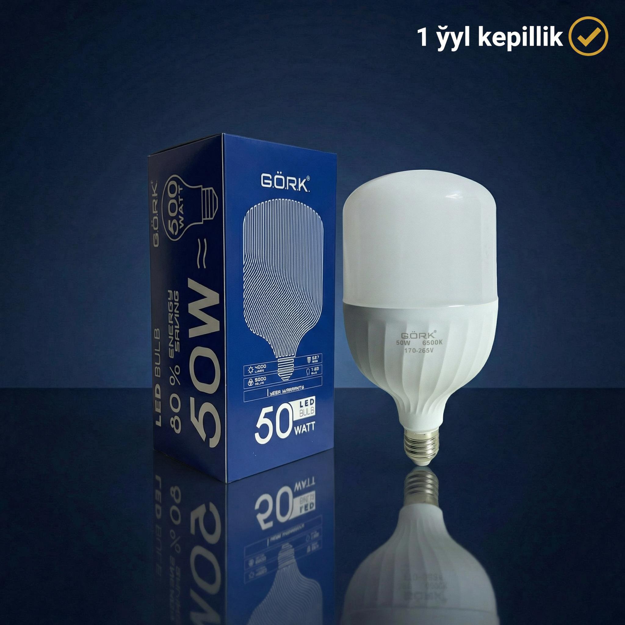 Lampa G.Ö.R.K. 50w_t125_e27_6500k_matte