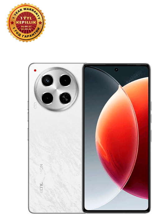 Smartfon Camon 30 8/256 GB Uyuni Salt White, Logo, Tecno